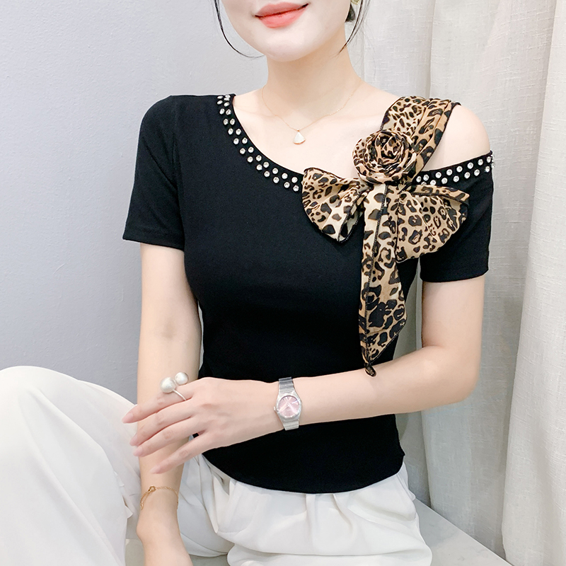 Women'S Fashion Korea - 새로운 여름 짧은 소매 오프 어깨