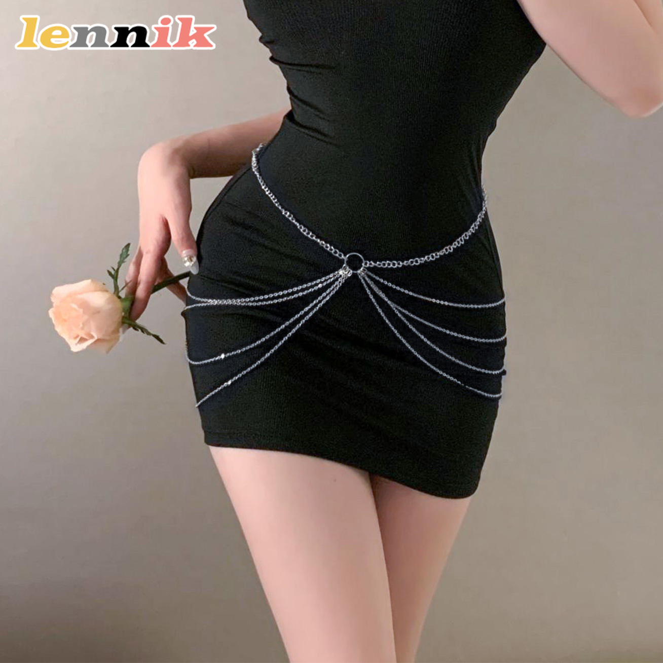 LENNIK 태슬 메탈 멀티 레이어 허리 체인, 여성용 - Women'S Fashion Jewellery 리뷰 및 가격