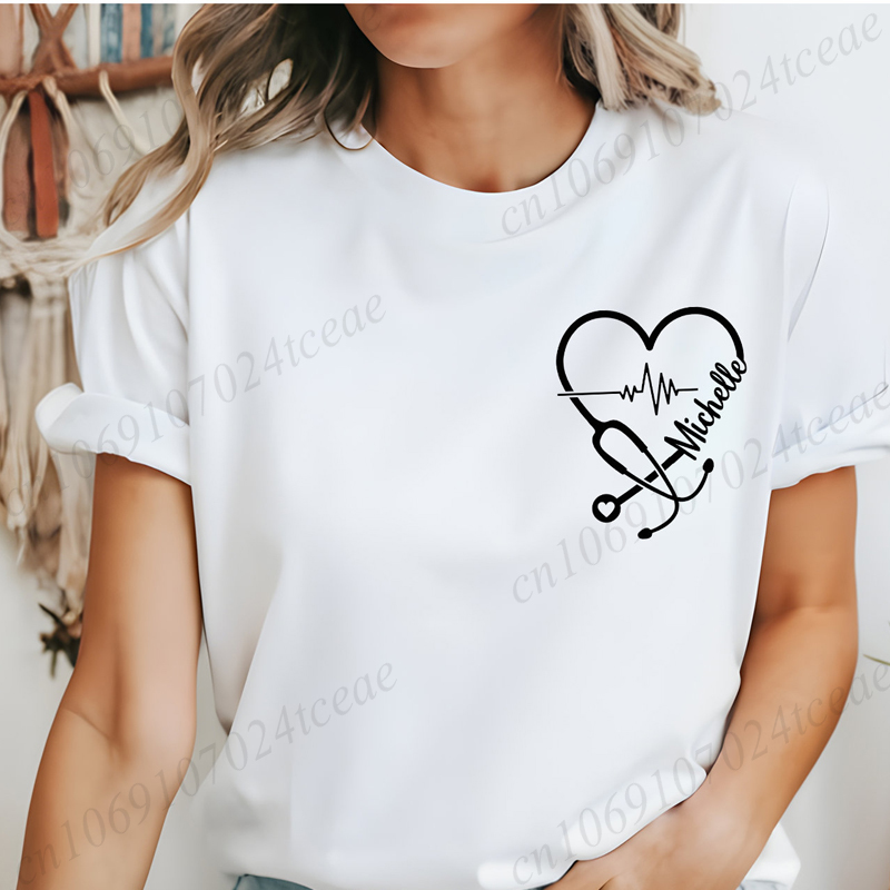 맞춤형 간호사 개인화 셔츠, 여성 남성 의류용 새로운  - Women Fashion Names 리뷰 및 가격
