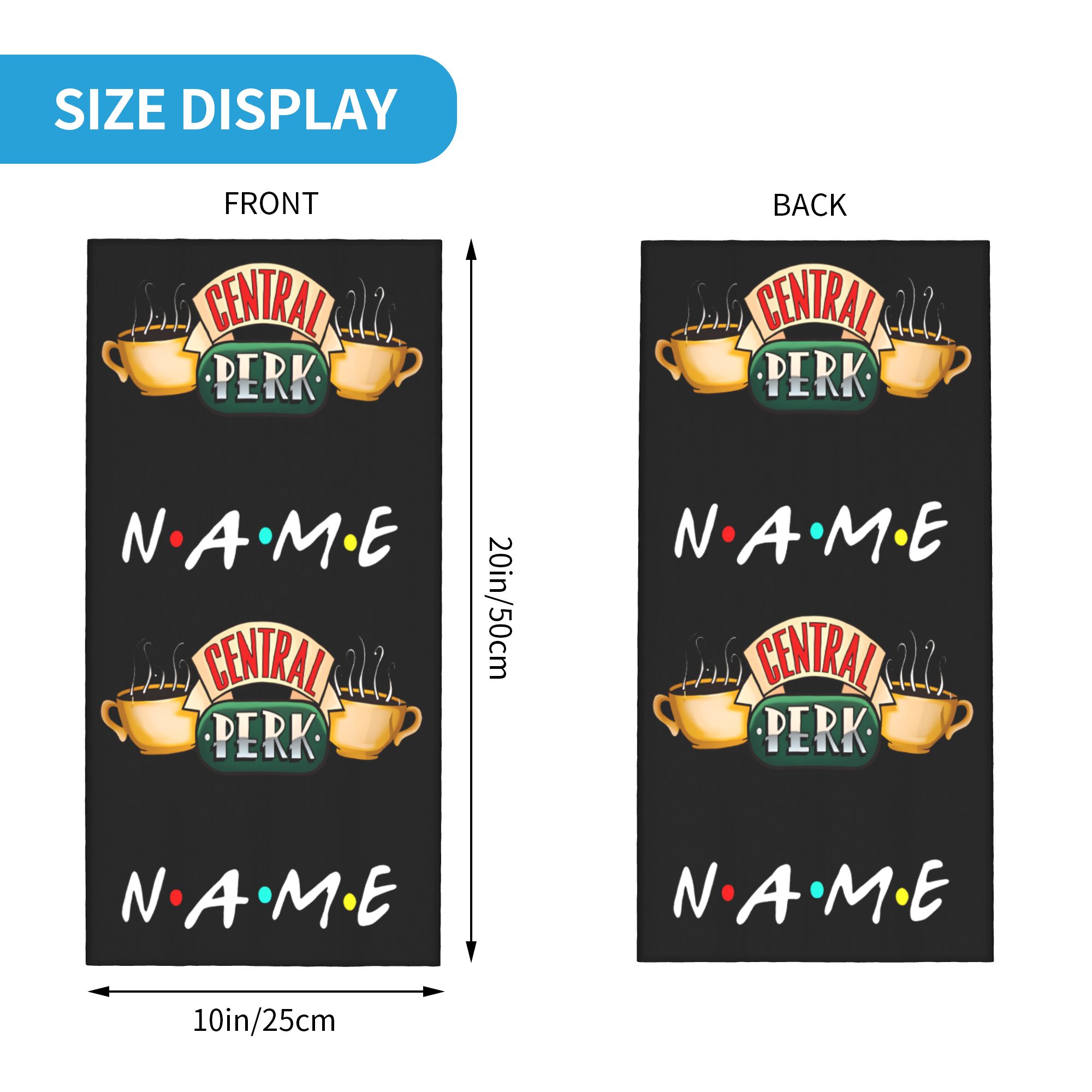 친구들을 위한 맞춤형 이름이 새겨진 밴다나, 스키나 사 - Women Fashion Names 리뷰 및 가격