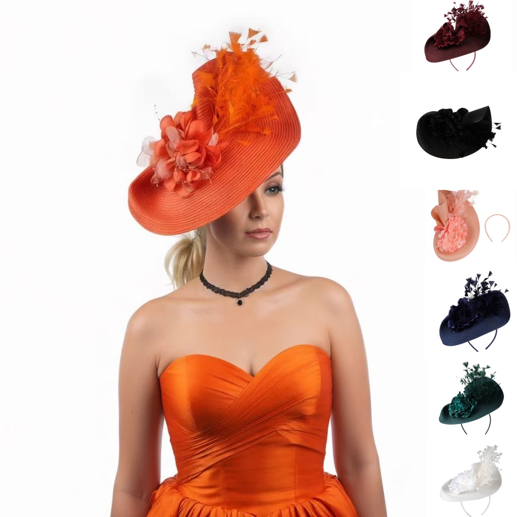 2026 과장된 밀짚 깃털 장식 모자 티 파티 켄터키  - Women'S Fashion Kentucky Derby 리뷰 및 가격