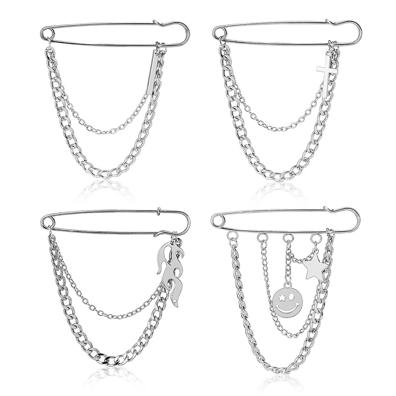 여성용 옷깃 체인 핀, 남성 재킷 청바지 옷깃 브로치, - Women'S Fashion Jewellery 리뷰 및 가격