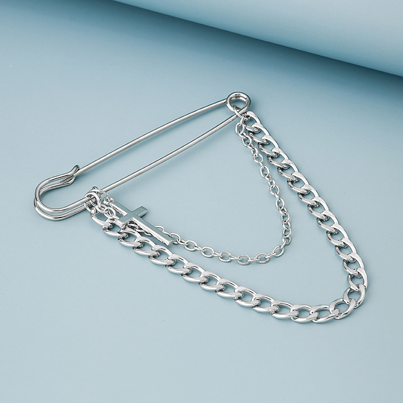 여성용 옷깃 체인 핀, 남성 재킷 청바지 옷깃 브로치, - Women'S Fashion Jewellery 리뷰 및 가격