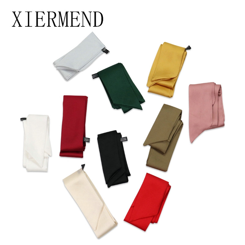 새로운 긴 가방 스카프 여성 헤어 밴드 레이디 액세서리 - Women Fashion Necktie 리뷰 및 가격