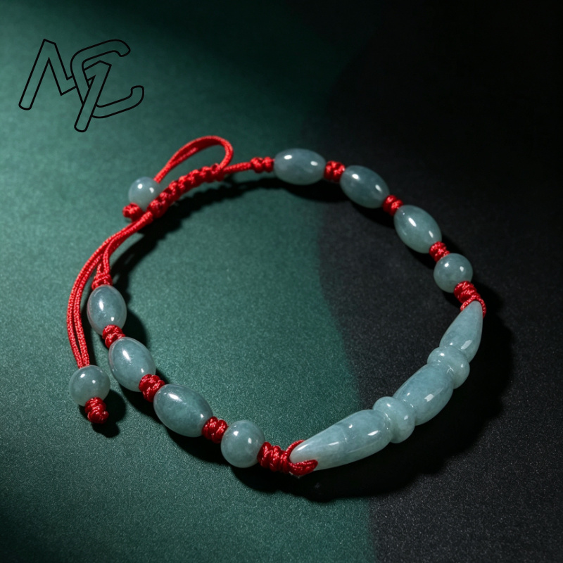 자연산 푸른색 물옥, 버마 에메랄드, 연근 모양의 매듭 - Women'S Fashion Jewellery 리뷰 및 가격